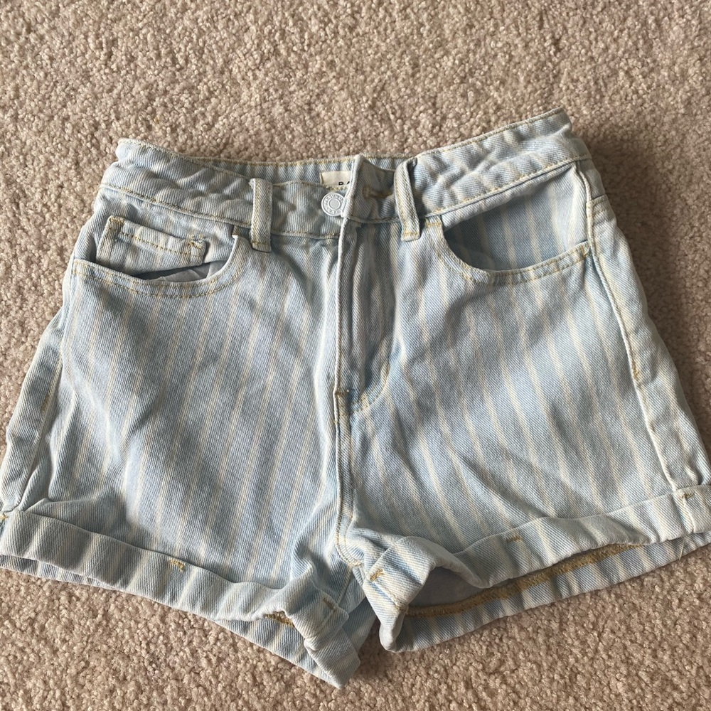 pacsun striped mom short